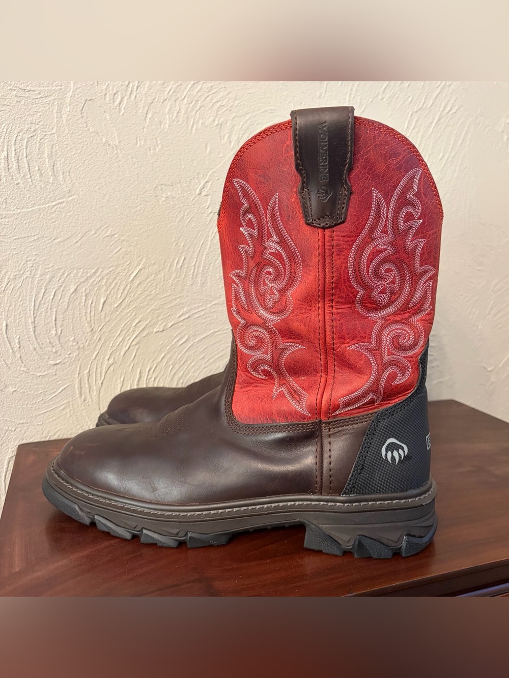 Wolverine Mens Size 10.5 Rancher EPX CarbonMax Work BOOTS Composite Toe Leather